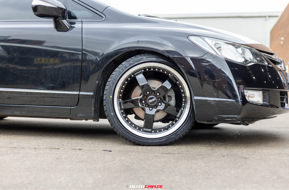 HONDA CIVIC CSA BERETTA GLOSS BLACK W/ MACHINED LIP