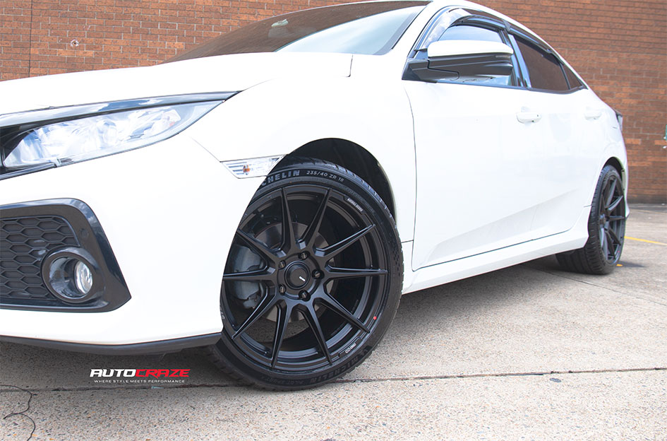 HONDA CIVIC ENKEI SC46 MATT BLACK & MILLING