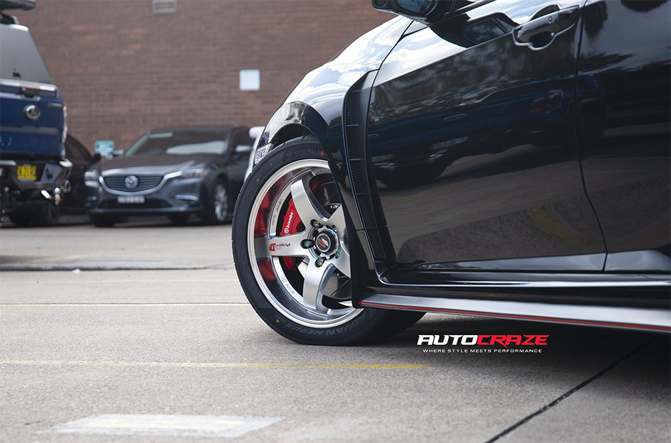 HONDA CIVIC TYPE R LENSO D-1R HYPER SILVER MIRROR LIP