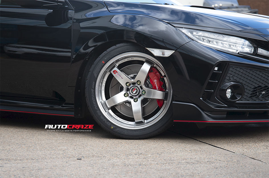 HONDA CIVIC TYPE R LENSO D-1R HYPER SILVER MIRROR LIP