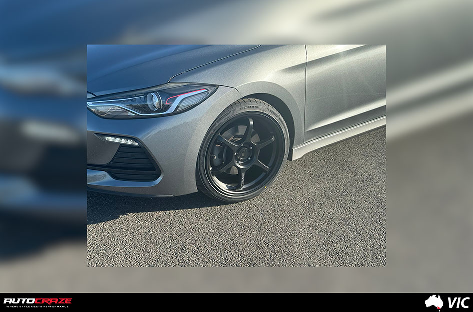 HYUNDAI ELANTRA MOTEGI MR145 TRAKLITE SATIN BLACK