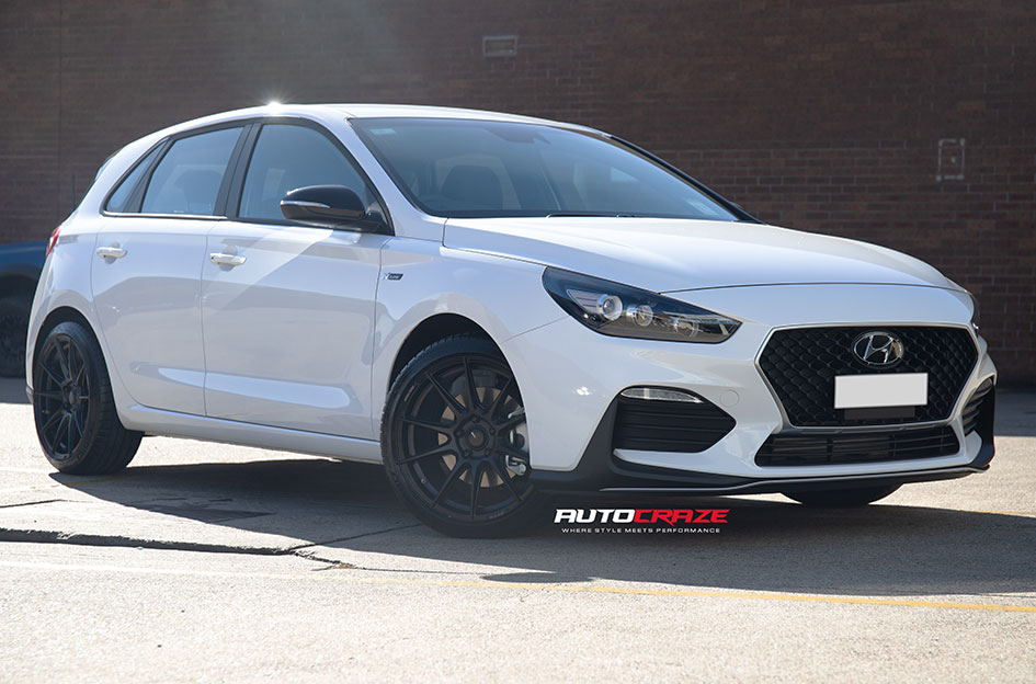 HYUNDAI I30 ENKEI SC46 MATT BLACK & MILLING