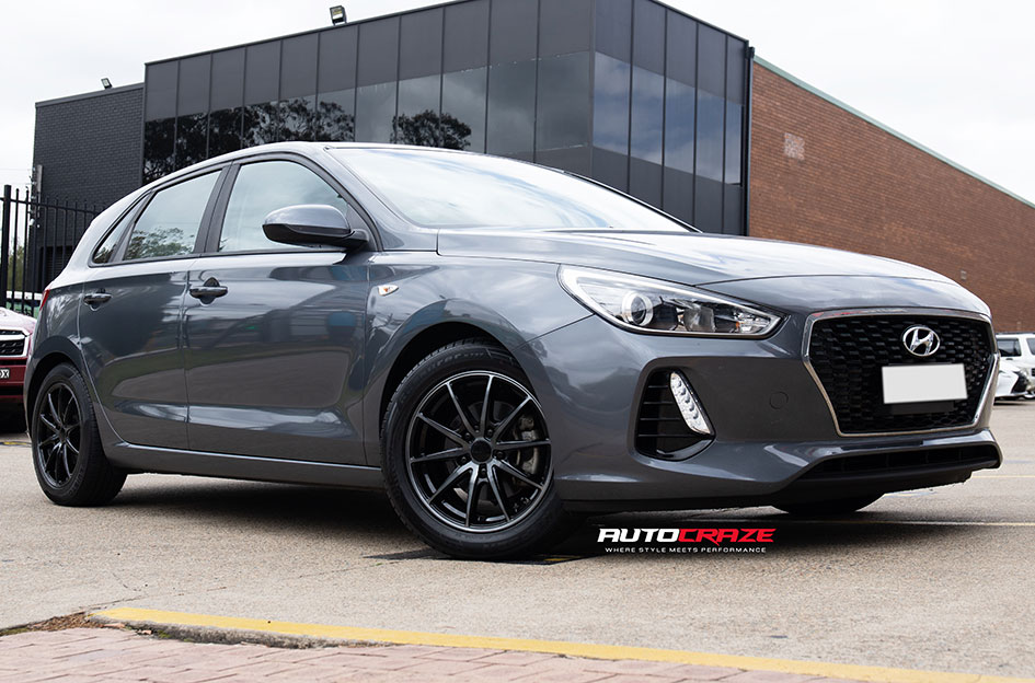 HYUNDAI I30 KING CRANK BLACK TINT GLOSS BLACK