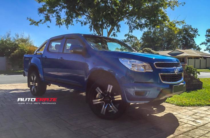 HOLDEN COLORADO CYCLONE GLOSS BLACK MACHINED FACE