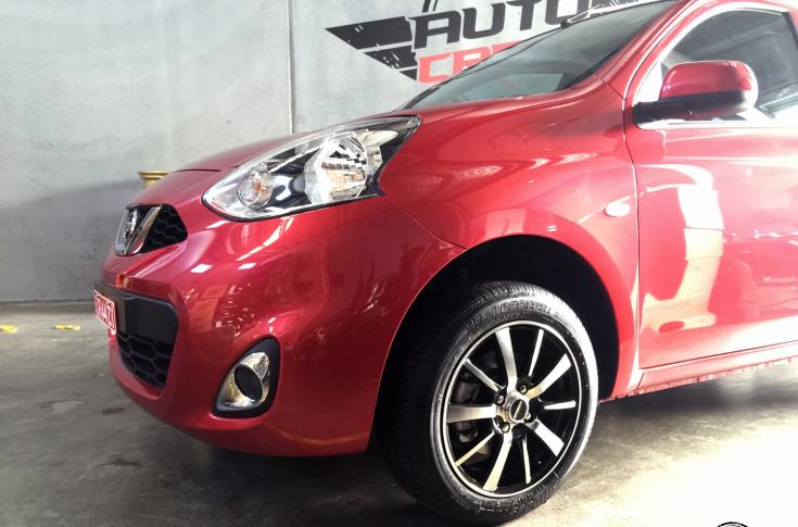 NISSAN MICRA DECOY GLOSS BLACK MACHINED FACE
