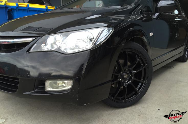 HONDA CIVIC 5 STUD CHALLENGE BLACK