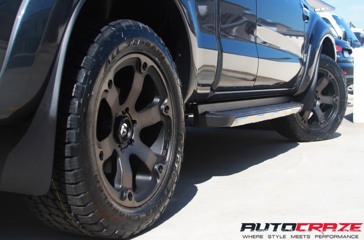 FORD RANGER BEAST BLACK & MACHINED WITH DARK TINT