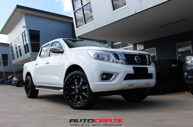 NISSAN NAVARA DAGGER GLOSS BLACK MILLED ACCENTS