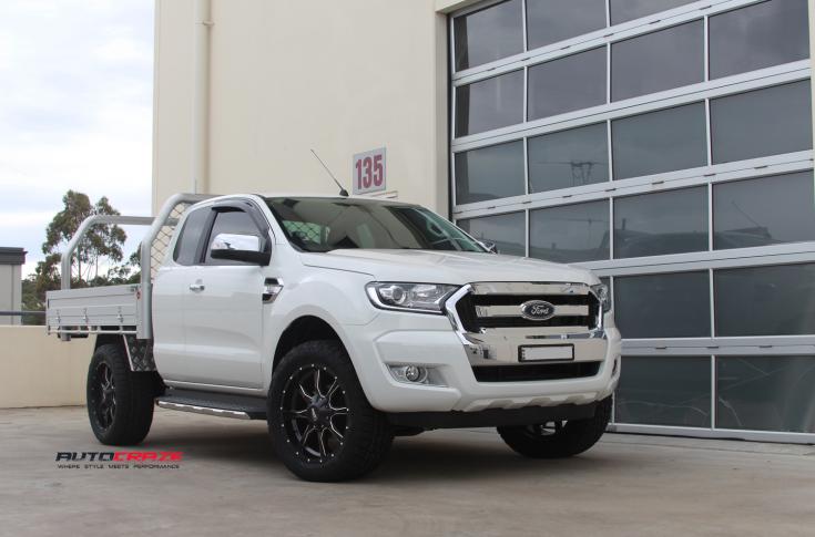 FORD RANGER MO970 SATIN BLACK MILLED ACCENTS