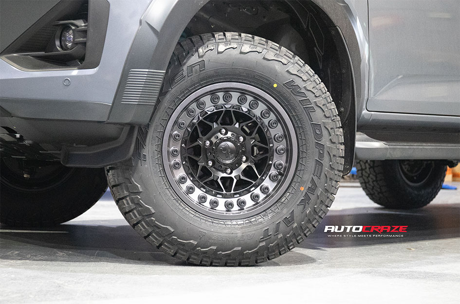 ISUZU DMAX BLACK RHINO ALPHA MATTE BLACK W/ GUNMETAL LIP