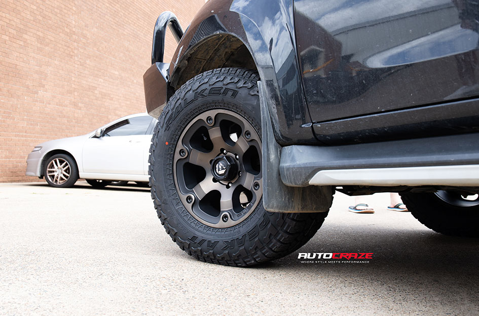 ISUZU DMAX FUEL BEAST BLACK & MACHINED WITH DARK TINT