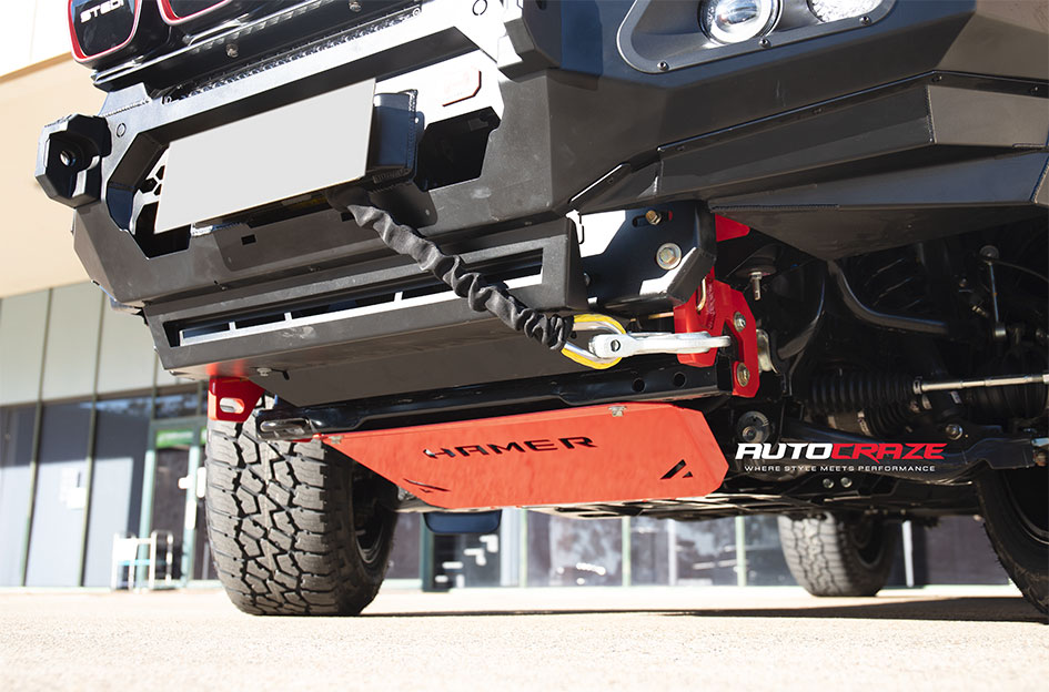 ISUZU DMAX FUEL STROKE GLOSS BLACK RED TINT