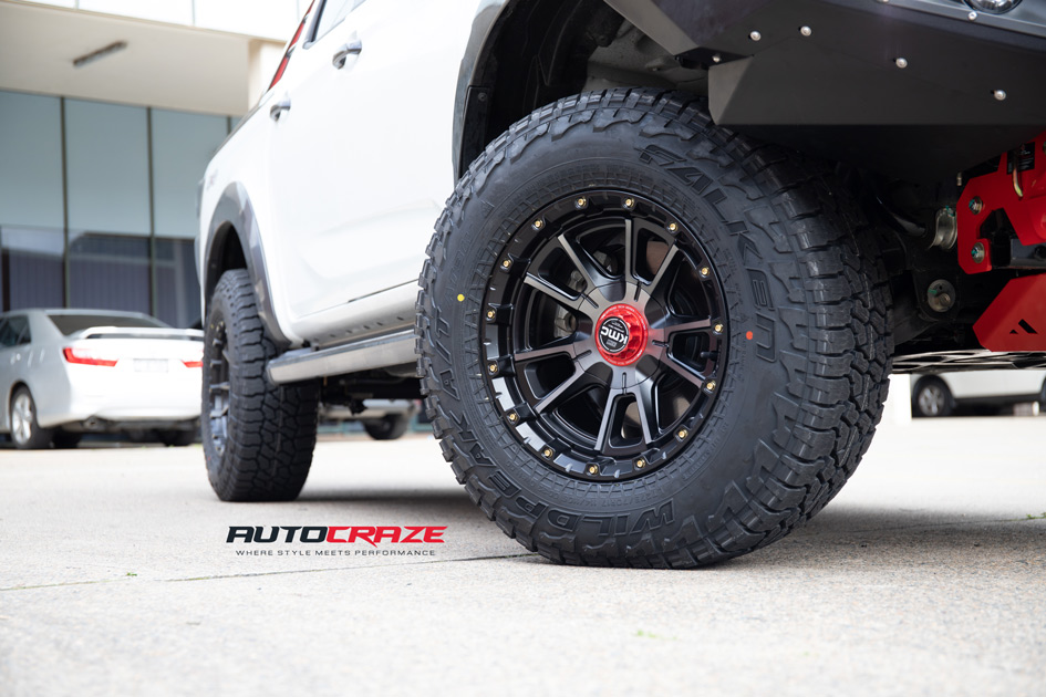 ISUZU DMAX KMC SYNC SATIN BLACK TINTED FACE