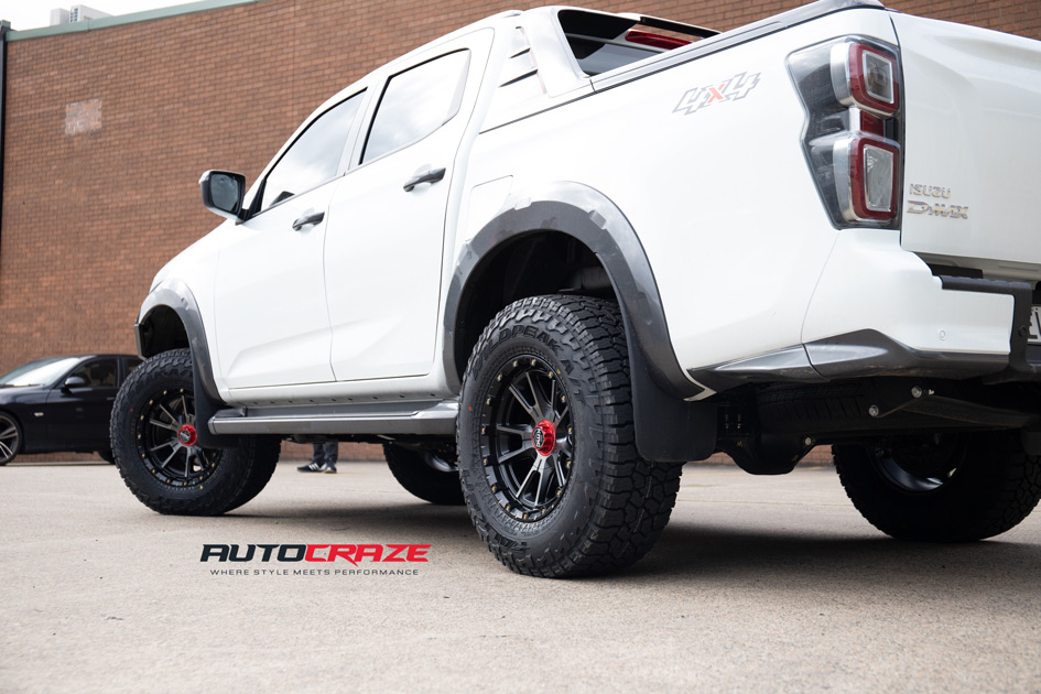 ISUZU DMAX KMC SYNC SATIN BLACK TINTED FACE