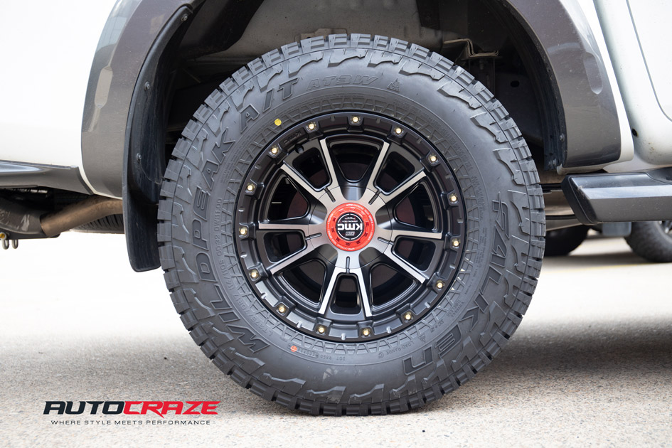 ISUZU DMAX KMC SYNC SATIN BLACK TINTED FACE