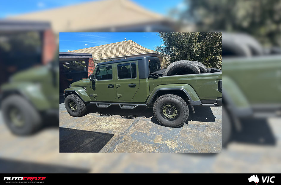 JEEP GLADIATOR BLACK RHINO ATLAS OLIVE DRAB GREEN W/ BLACK LIP