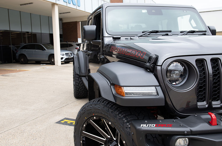 JEEP GLADIATOR FUEL CONTRA MATTE BLACK MILLED