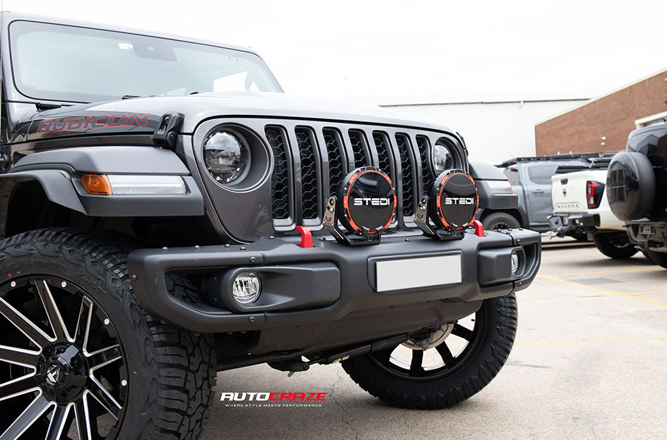JEEP GLADIATOR FUEL CONTRA MATTE BLACK MILLED