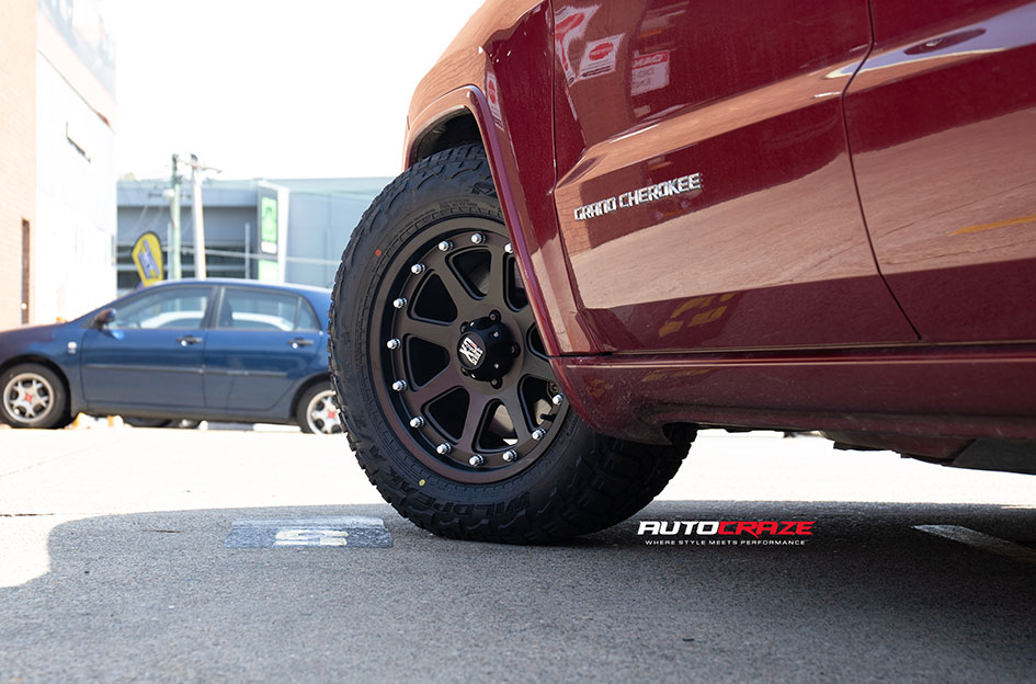JEEP GRAND CHEROKEE KMC ADDICT XD MATTE BLACK