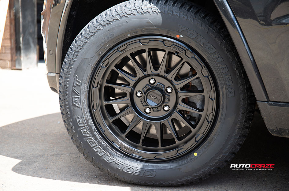 JEEP GRAND CHEROKEE KMC KM542 IMPACT SATIN BLACK 
