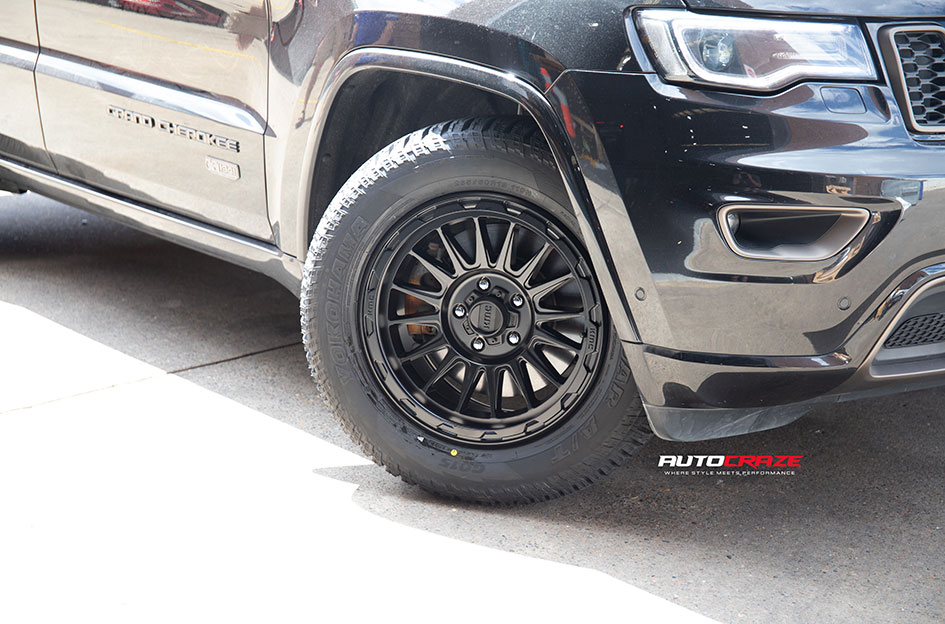 JEEP GRAND CHEROKEE KMC KM542 IMPACT SATIN BLACK 