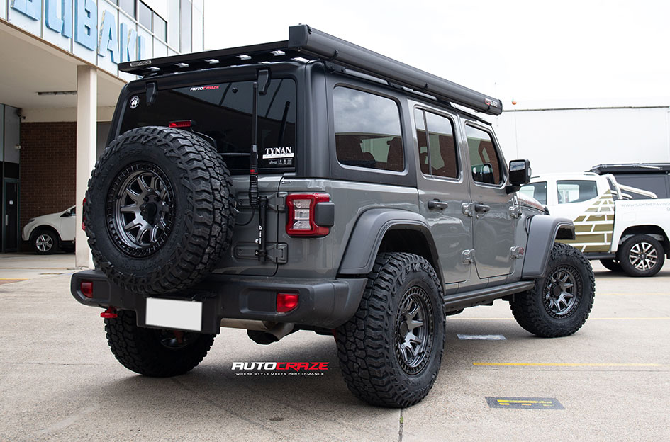 JEEP WRANGLER BLACK RHINO CALICO GUNMETAL W/ BLACK LIP