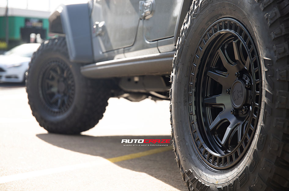 JEEP WRANGLER BLACK RHINO CALICO MATTE BLACK