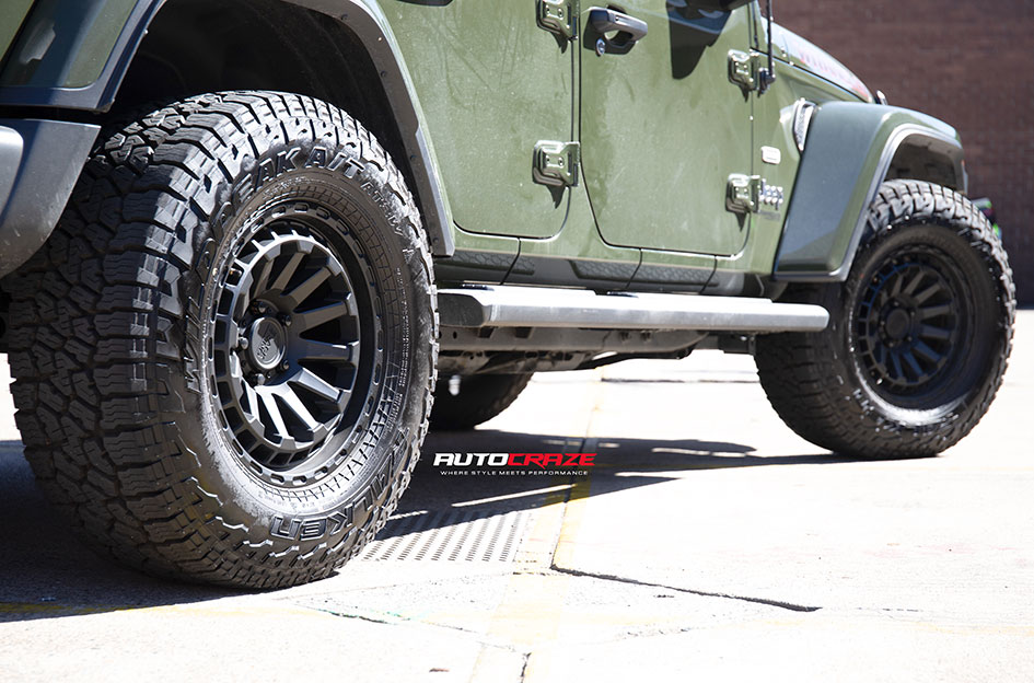 JEEP WRANGLER BLACK RHINO RAID MATTE BLACK