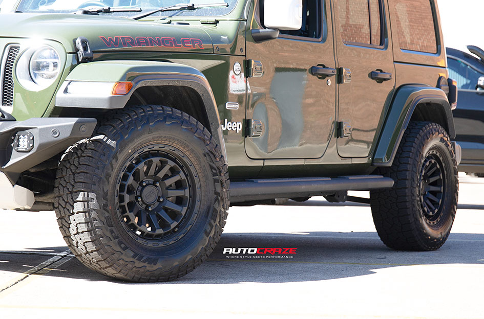 JEEP WRANGLER BLACK RHINO RAID MATTE BLACK