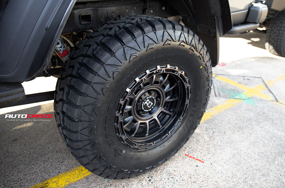 JEEP WRANGLER BLACK RHINO LEGION MATTE BLACK GREY 