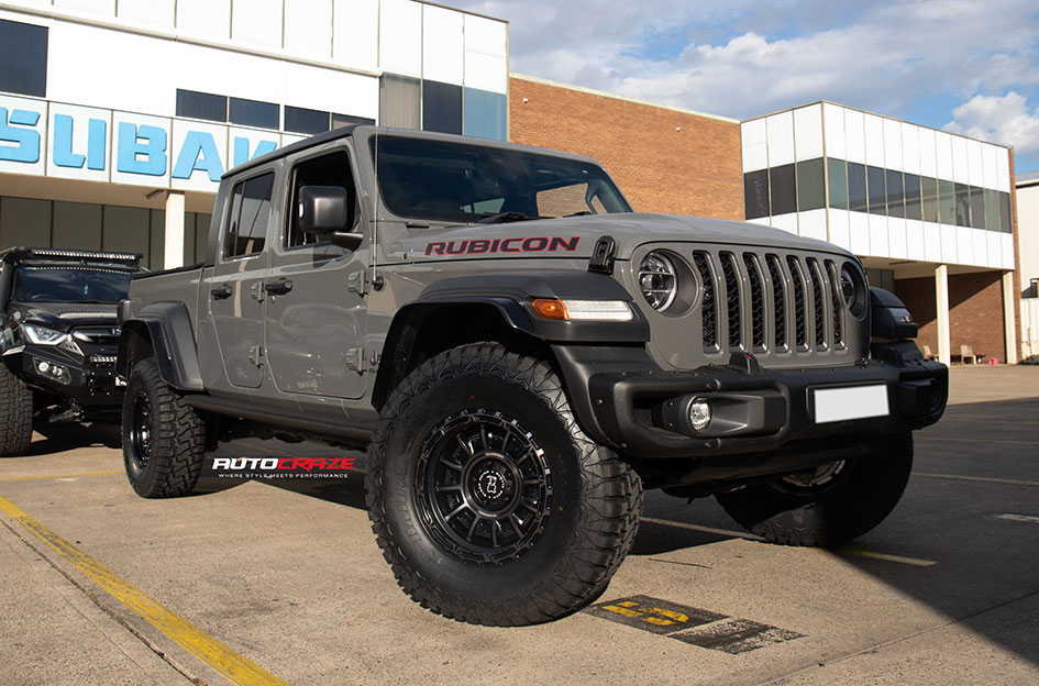 JEEP WRANGLER BLACK RHINO LEGION MATTE BLACK GREY 