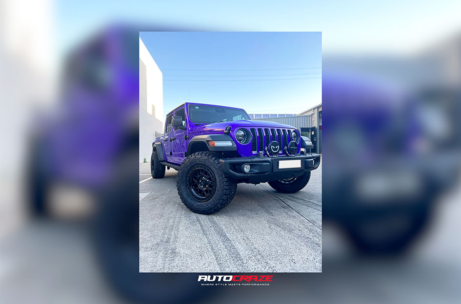JEEP WRANGLER KMC GRS SATIN BLACK