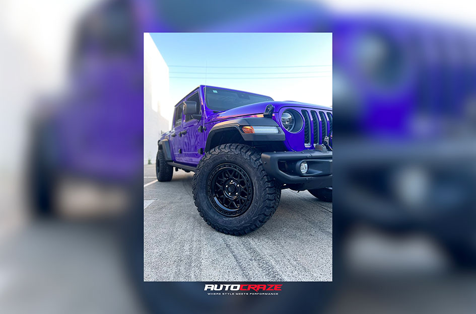 JEEP WRANGLER KMC GRS SATIN BLACK