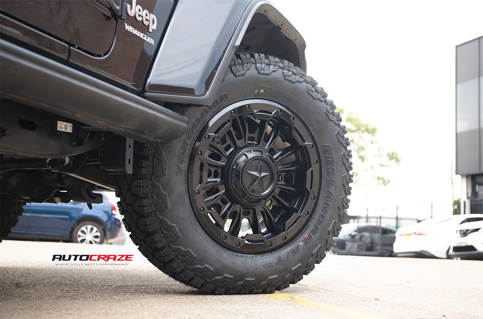 JEEP WRANGLER KMC XD BOMBER MATTE BLACK