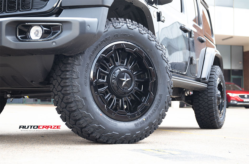 JEEP WRANGLER KMC XD BOMBER MATTE BLACK