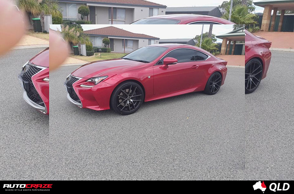LEXUS RC NICHE TARGA BLACK MACHINED TINTED FACE 
