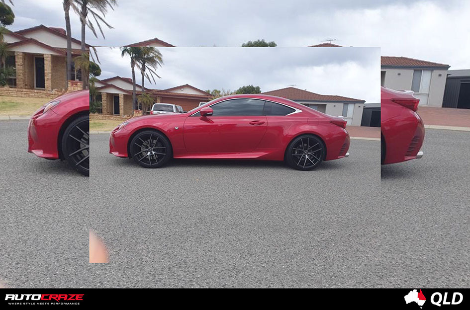 LEXUS RC NICHE TARGA BLACK MACHINED TINTED FACE 