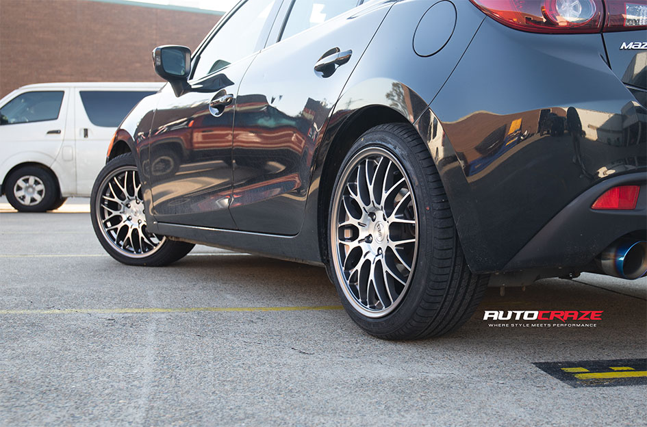 MAZDA 3 MOTEGI MR153 MACHINED GUNMETAL
