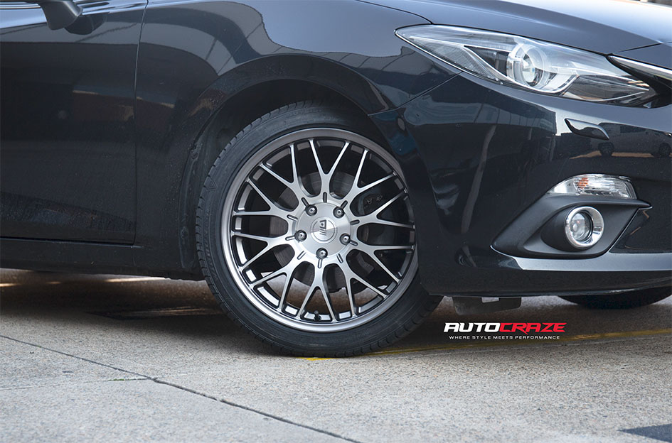 MAZDA 3 MOTEGI MR153 MACHINED GUNMETAL