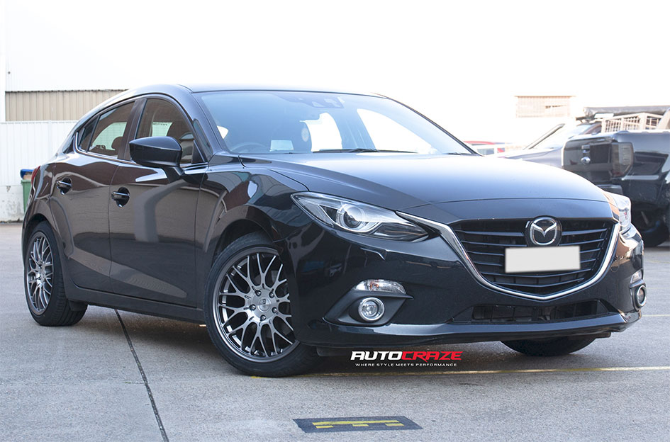 MAZDA 3 MOTEGI MR153 MACHINED GUNMETAL