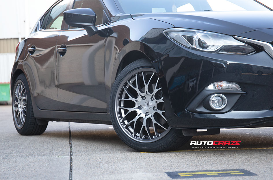 MAZDA 3 MOTEGI MR153 MACHINED GUNMETAL