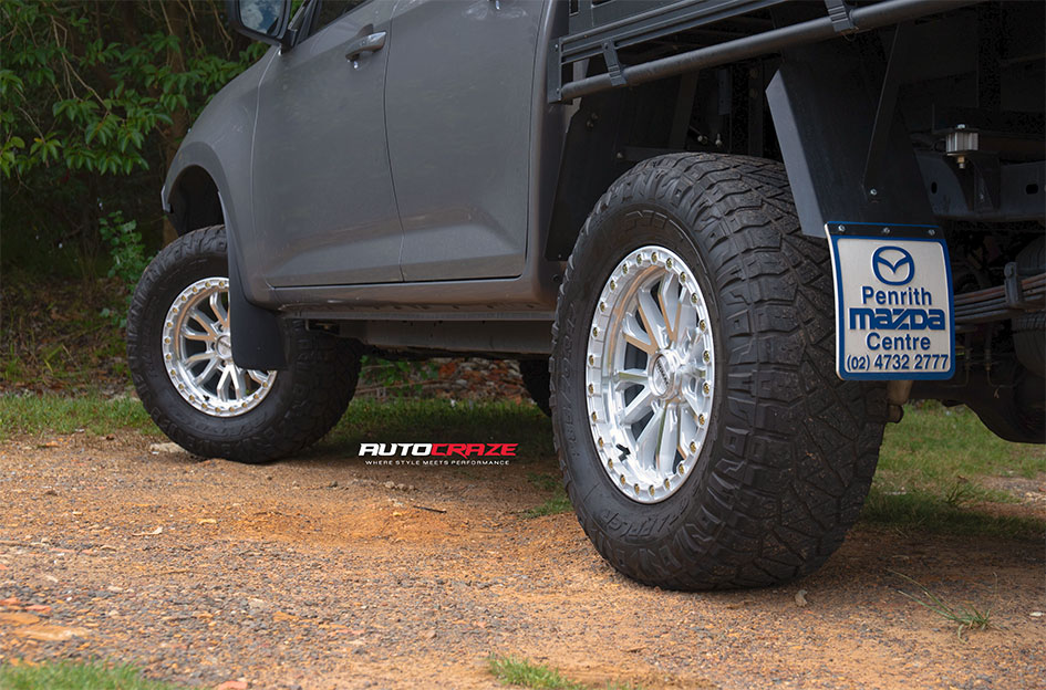 MAZDA BT-50 NOMAD N133 SILVER MACHINED FACE