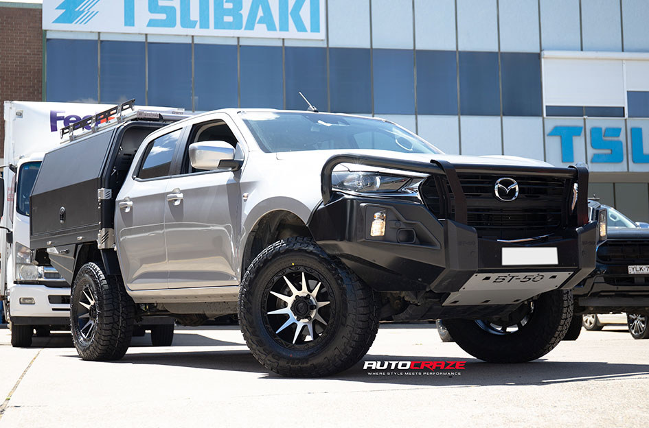MAZDA BT-50 AMERICAN OUTLAW CORD SATIN BLACK W/MACHINED FACE