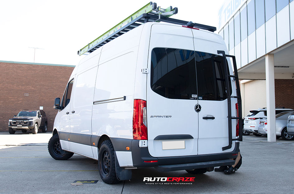 MERCEDES SPRINTER BLACK RHINO STADIUM MATTE BLACK