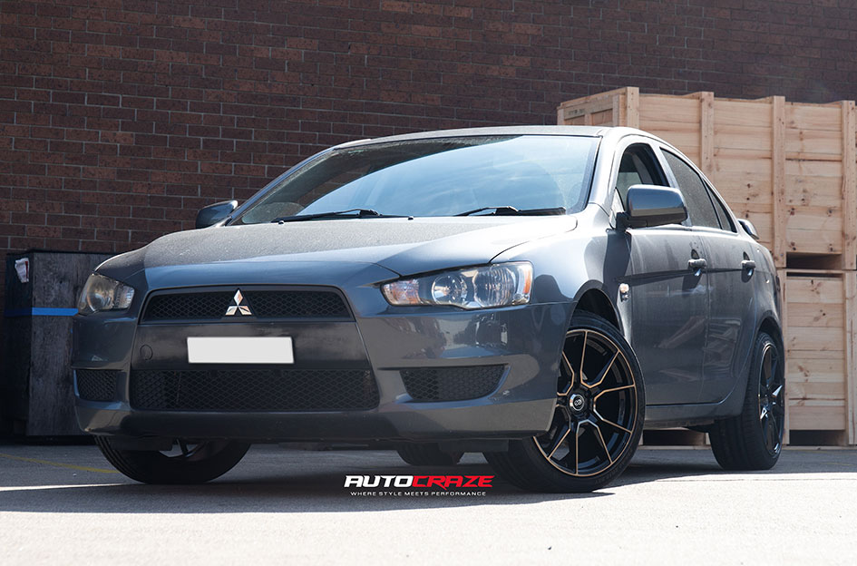 MITSUBISHI LANCER ENKEI SC51 BLACK TINT