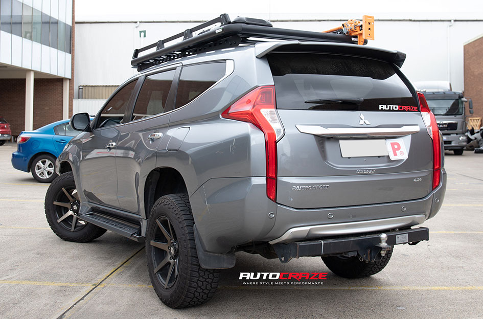 MITSUBISHI PAJERO SPORT DIESEL AVALANCHE MACHINED FACE BLACK MATT DARK TINT