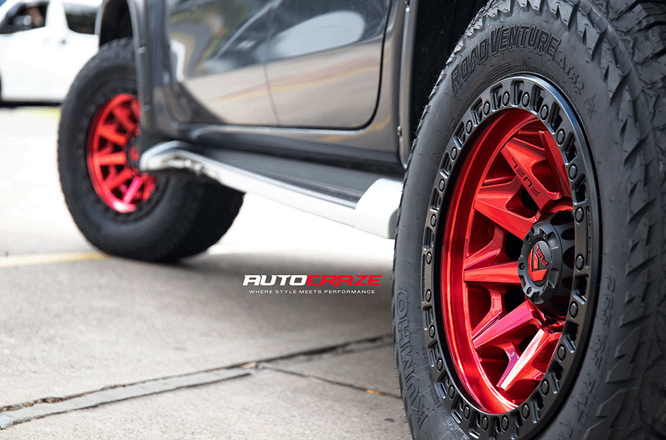 MITSUBISHI TRITON FUEL COVERT CANDY RED