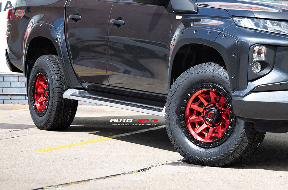 MITSUBISHI TRITON FUEL COVERT CANDY RED