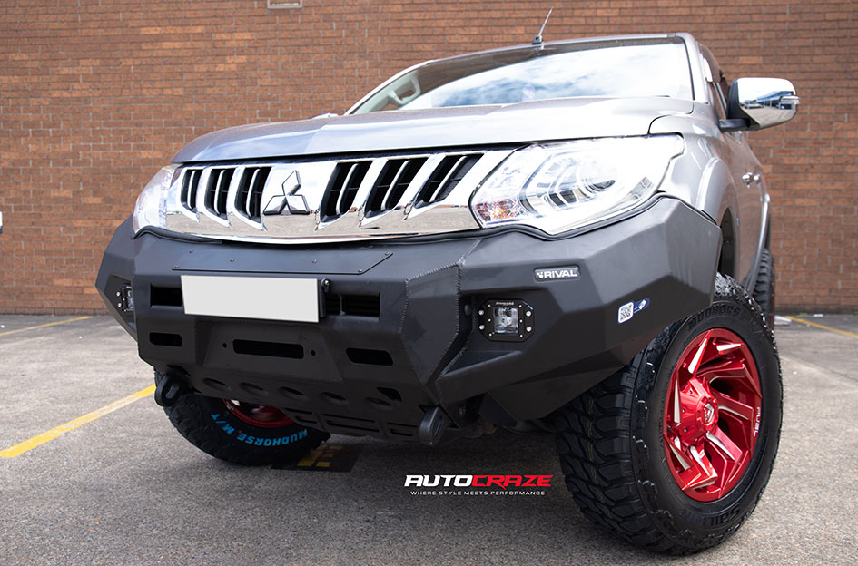 MITSUBISHI TRITON FUEL REACTION D754 CANDY RED & MILLED