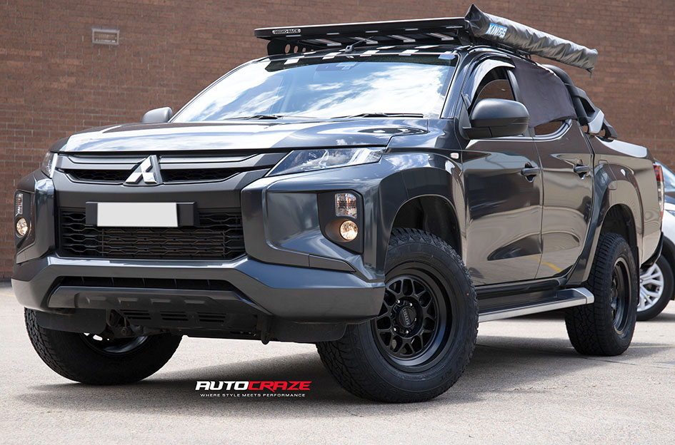 MITSUBISHI TRITON KMC TERRA SATIN BLACK 